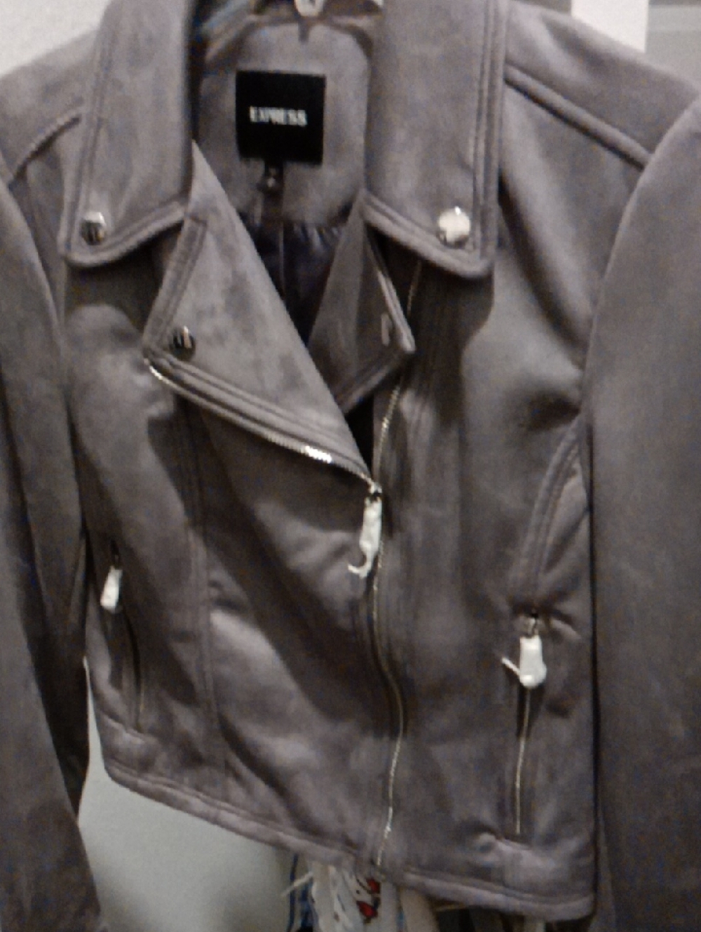 BRAND NEW Suede Moto Jacket